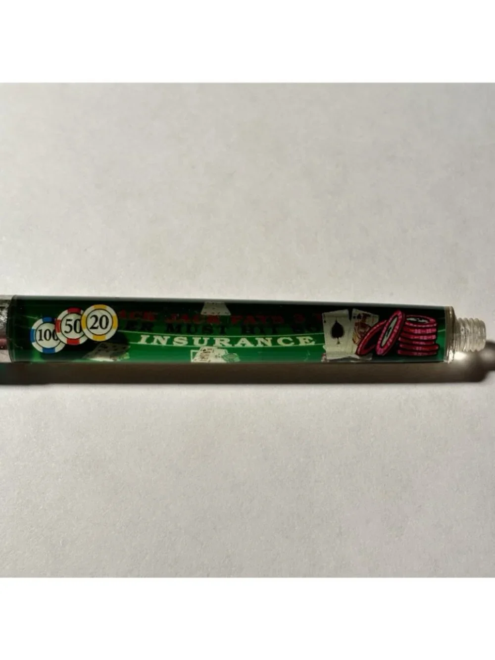 Blackjack Las Vegas Floaty Pen Card Table Game Gambling Casino Souvenir Novelty